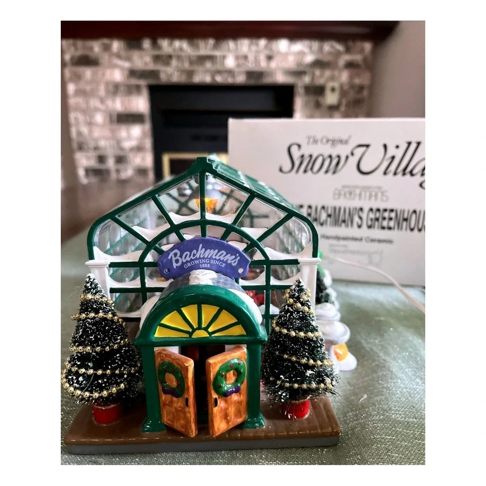 Dept 56 The Original Snow Village Bachman's Greenhouse~The Palm House 1998